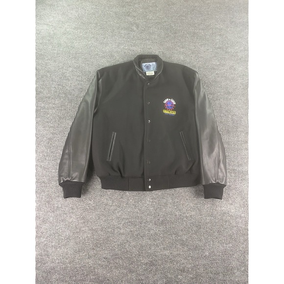 Other - Vintage Coast To Coast Dealer Jacket Men Extra Large Wool Leather Lined Bomber